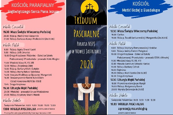 Triduum Paschalne 2026 - program