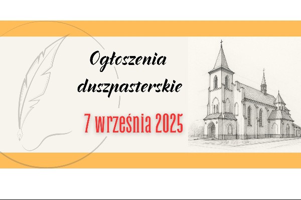 23 Niedziela Zwykła - 7.09.25